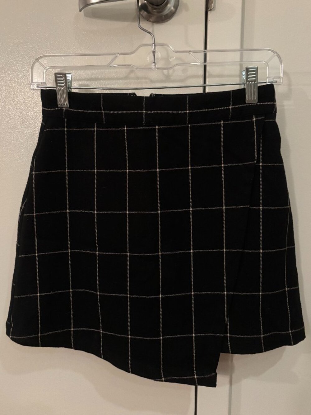 Black Grid Mini Skirt | Forever 21 | Size XS